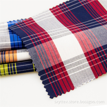 Plaid Yarn Dyed 100% Cotton Fabric For Shirt